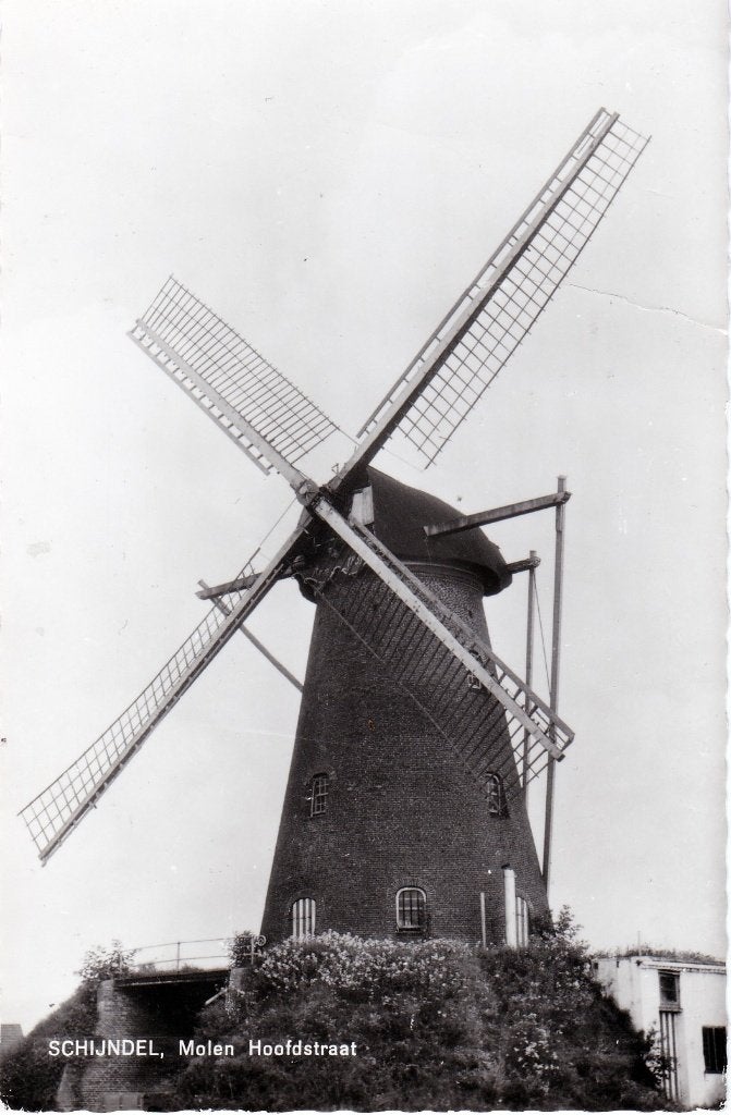 Schijndel -Molen hoofdstraat 1967. -, Ophalen, 1960 tot 1980, Ongelopen, Noord-Brabant