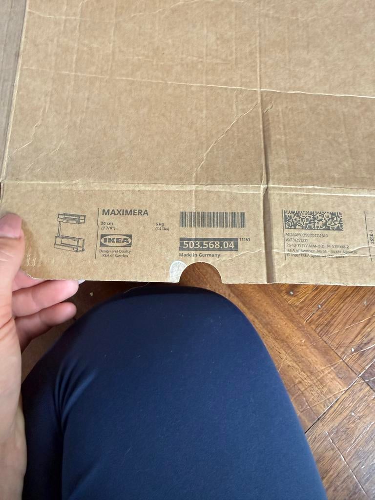 IKEA MAXIMERA lade - Nieuw in doos, Minder dan 50 cm, Wit, Nieuw, Ophalen of Verzenden