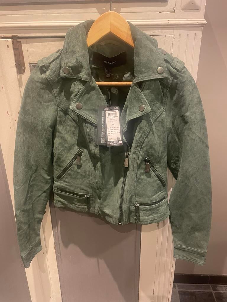 Suede jasje groen vera moda xs, Ophalen of Verzenden, Nieuw, Maat 34 (XS) of kleiner, Groen