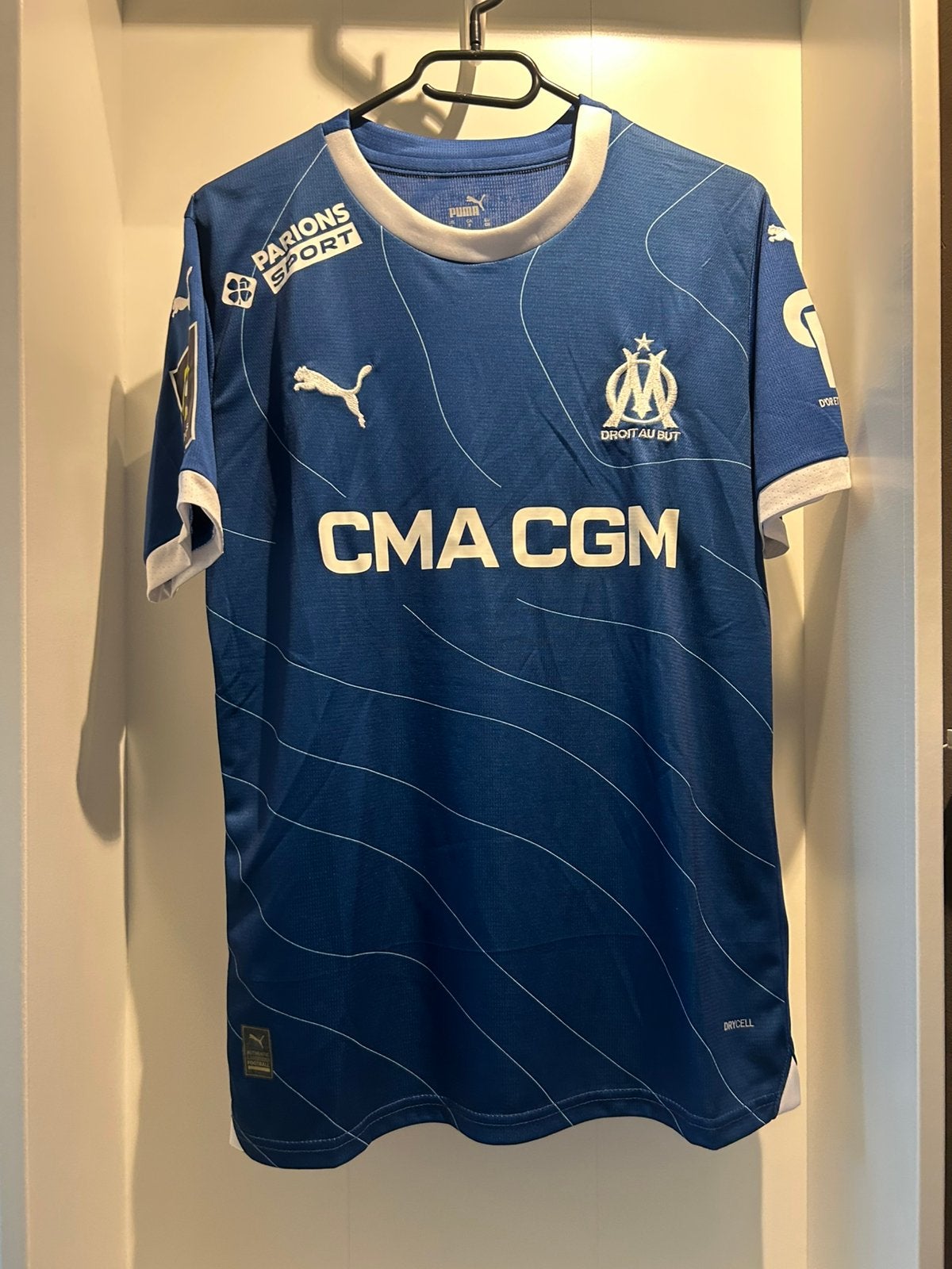 Olympique Marseille uit shirt 23/24 Aubameyang, Ophalen of Verzenden, Zo goed als nieuw, Buitenlandse clubs, Shirt