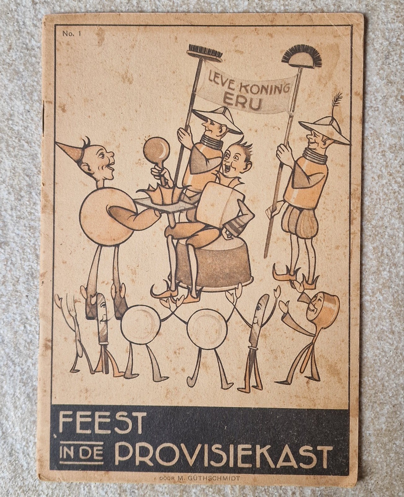 Feest in de Provisiekast - Vintage Prentenboek, Ophalen of Verzenden, Gelezen, M. Güthschmidt, Prentenboek