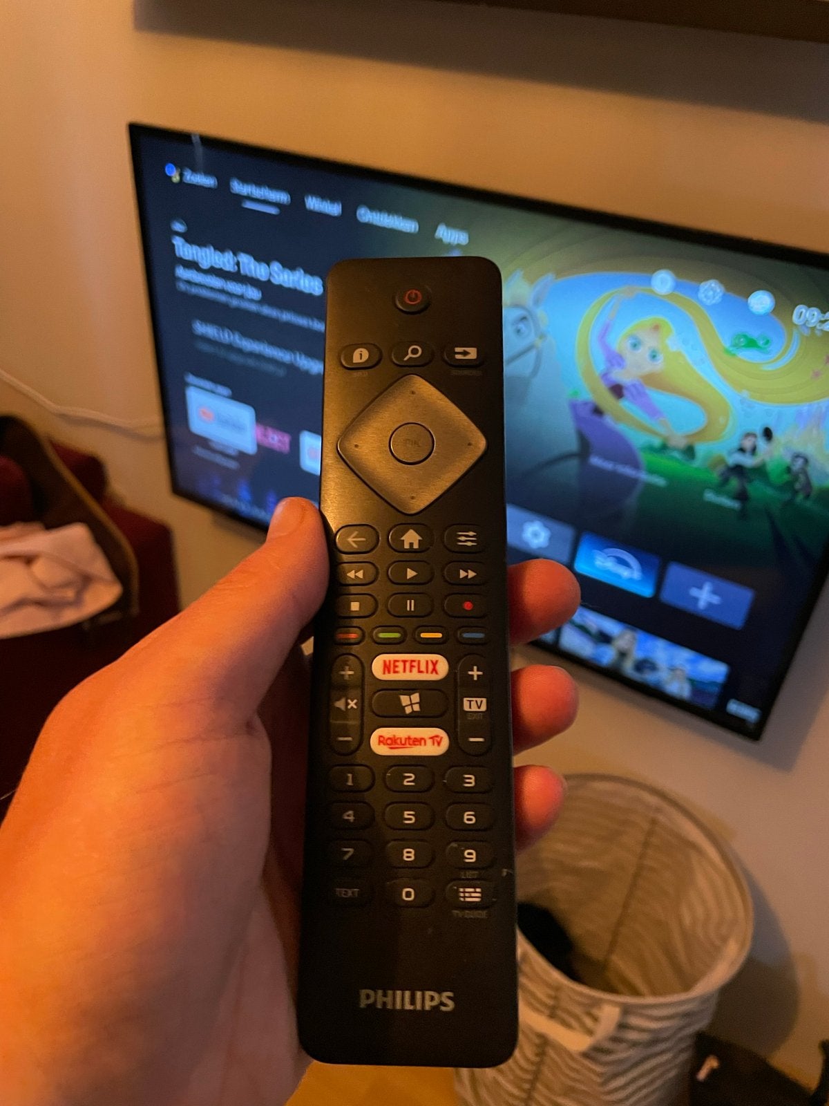 Philips Smart TV met afstandsbediening en muurbeugel, Philips, Gebruikt, 50 Hz, Ophalen of Verzenden
