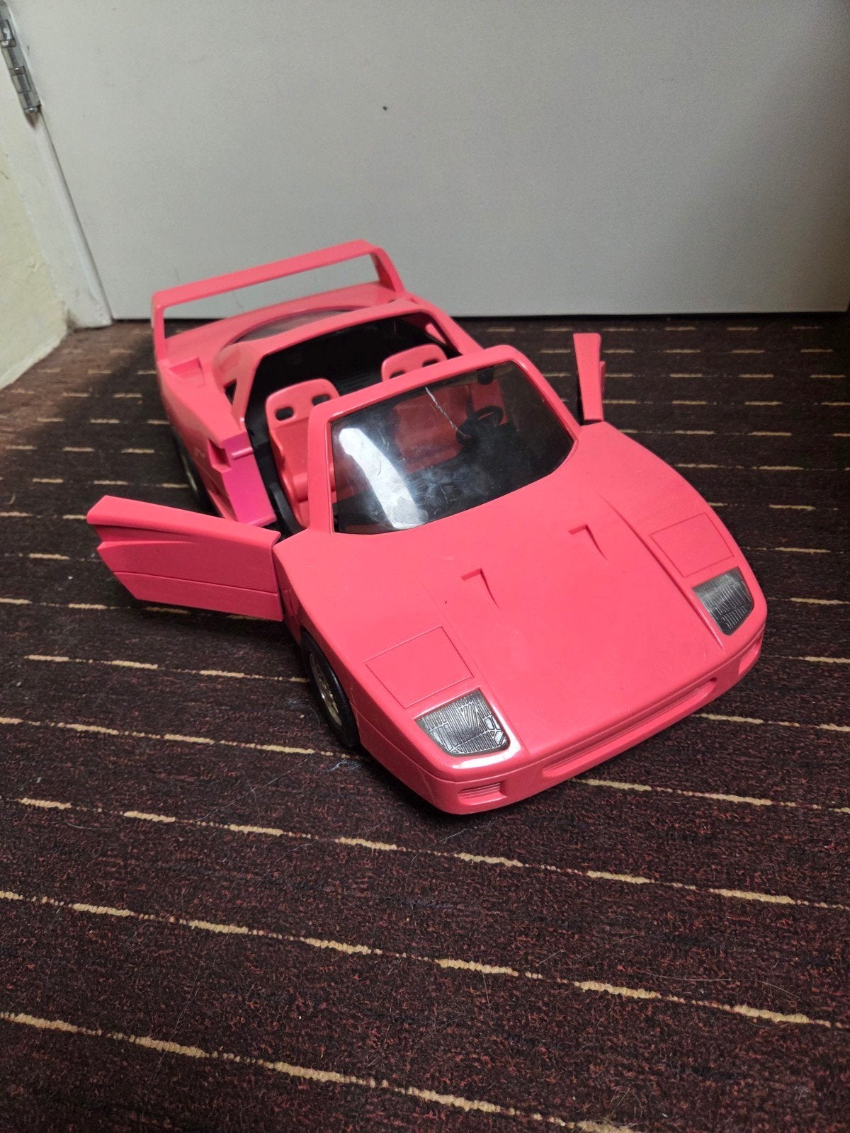 Roze barbie auto, Kinderen en Baby's, Ophalen, Gebruikt