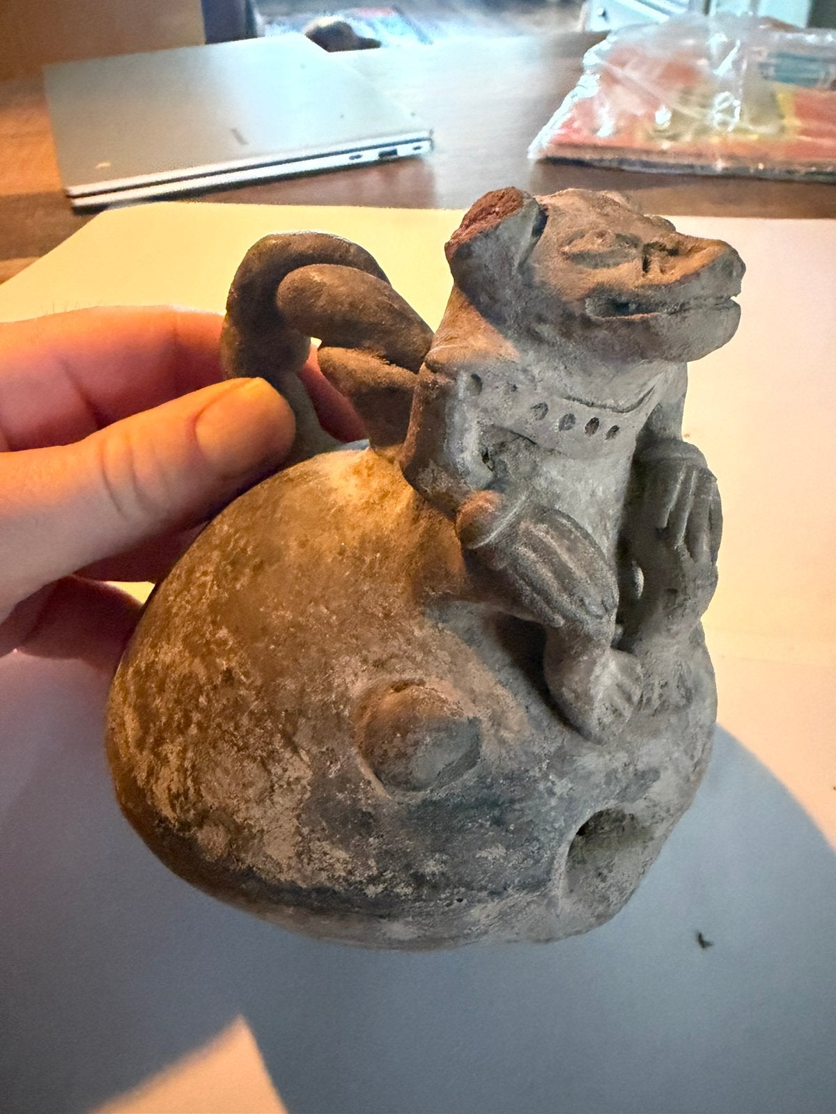 Bodemvondst pre colombian wizzle jar, Antiek en Kunst, Ophalen of Verzenden