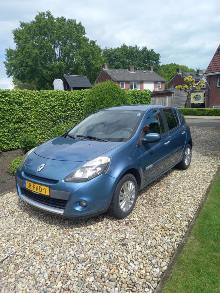 Renault Clio 1.2 TCE 5-DRS 2011 Blauw, Auto's, Voorwielaandrijving, Zwart, 4 cilinders, Blauw