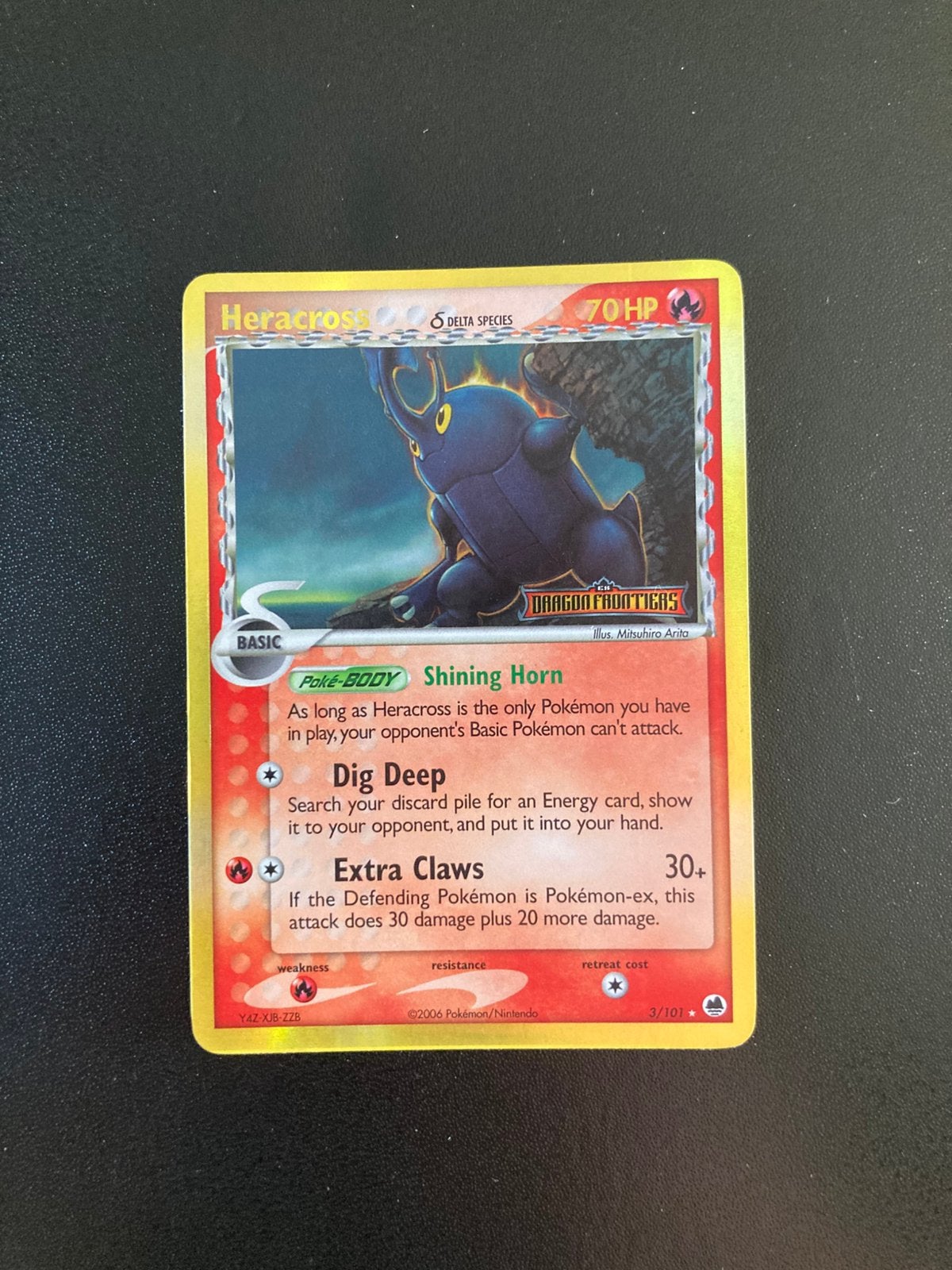 Pokemon kaart Heracross Reverse Holo Stamped, Ophalen of Verzenden, Zo goed als nieuw