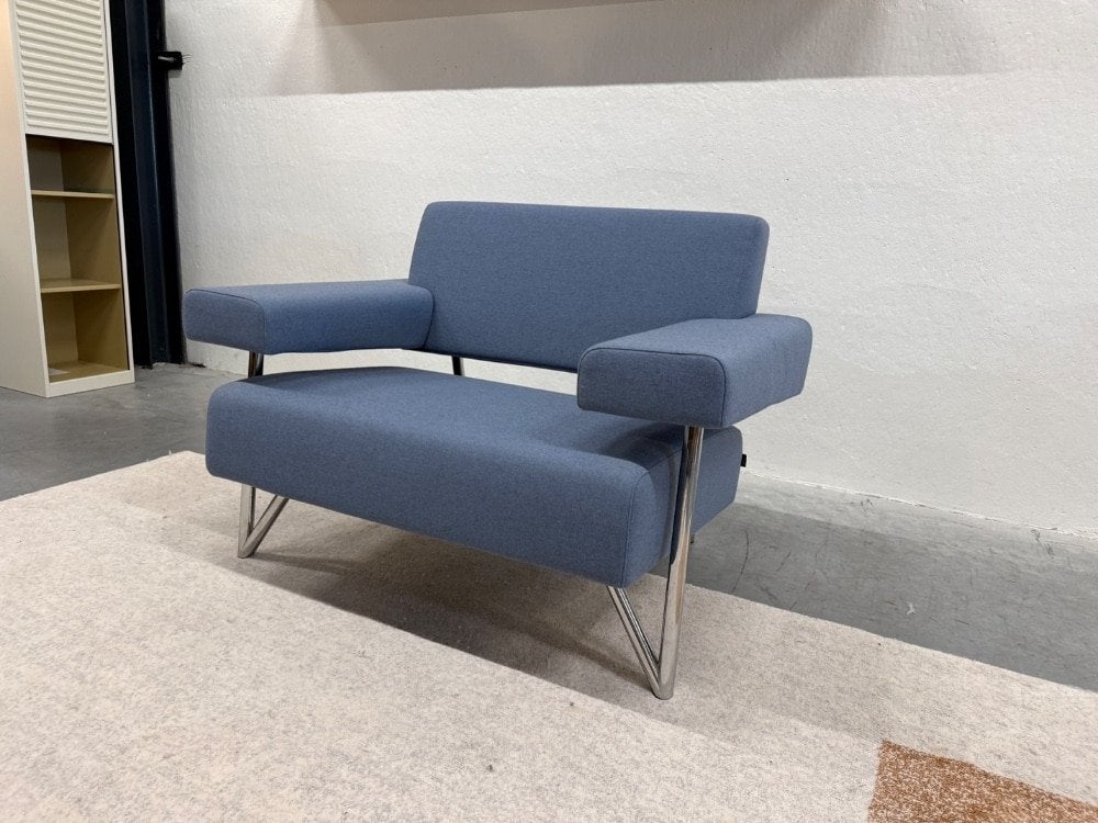 Nieuw Cloak Havee Stone Fauteuil blauw stof Design Bank 111, Havee, Nieuw, 75 tot 100 cm, Ophalen of Verzenden