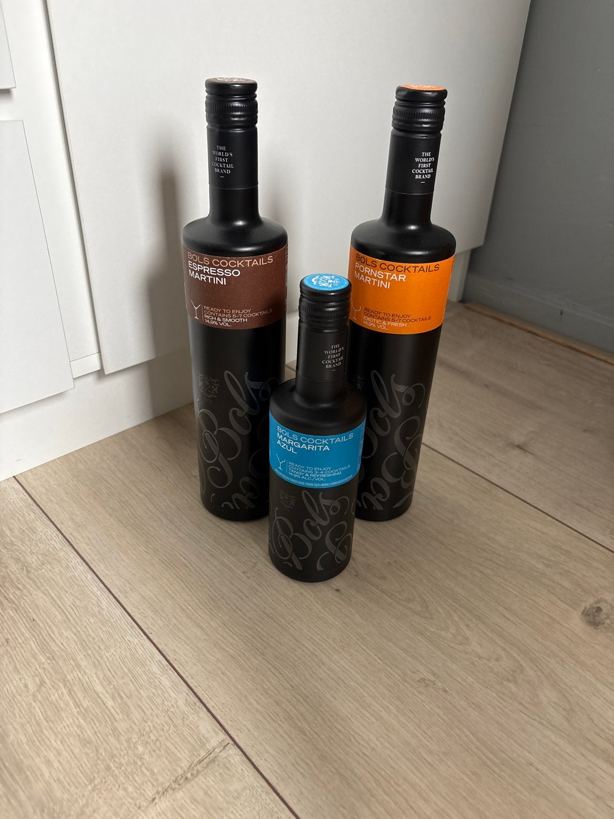 Bols Cocktails: Pornstar, Espresso Martini & Margarita Azul, Ophalen, Nieuw, Zwart, Glas