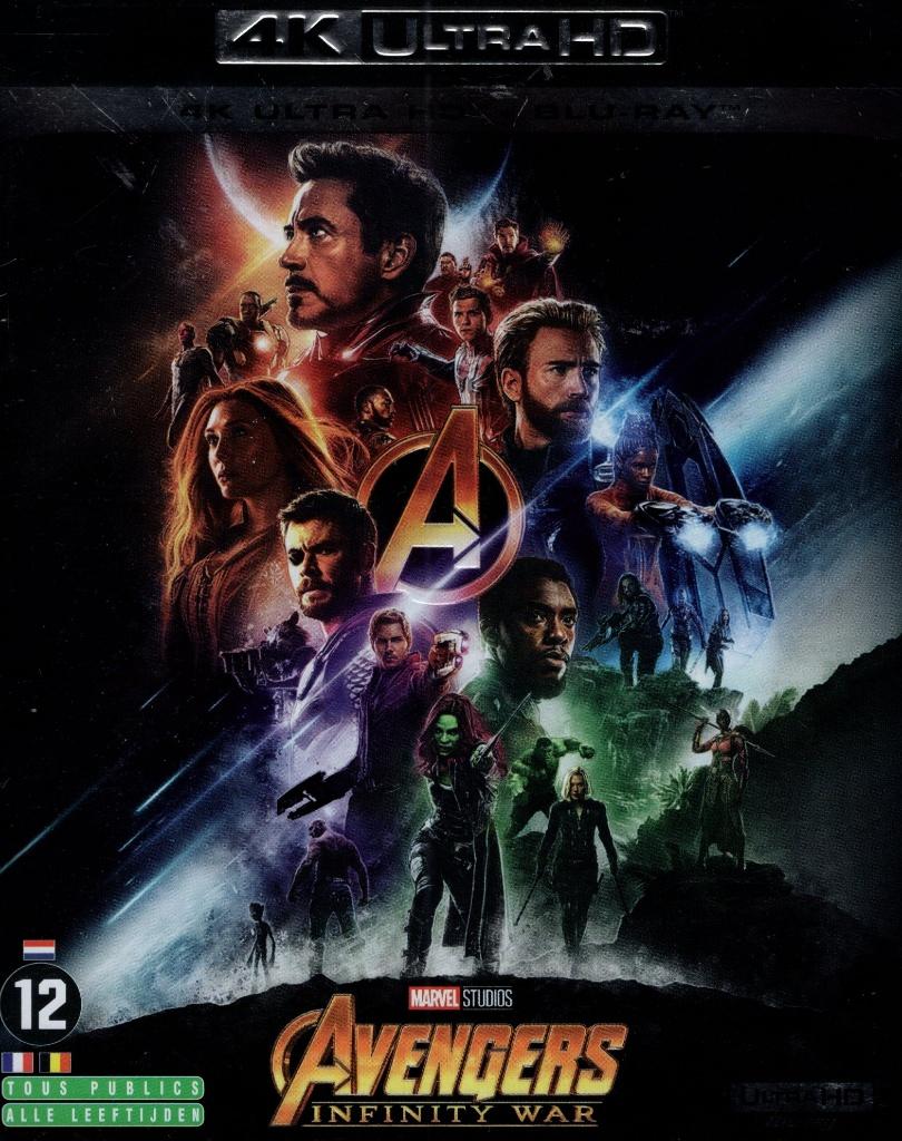 Avengers Infinity War - 4K + Bluray - met slipcover - lees, Verzenden, Actie, Zo goed als nieuw, Disney Movies