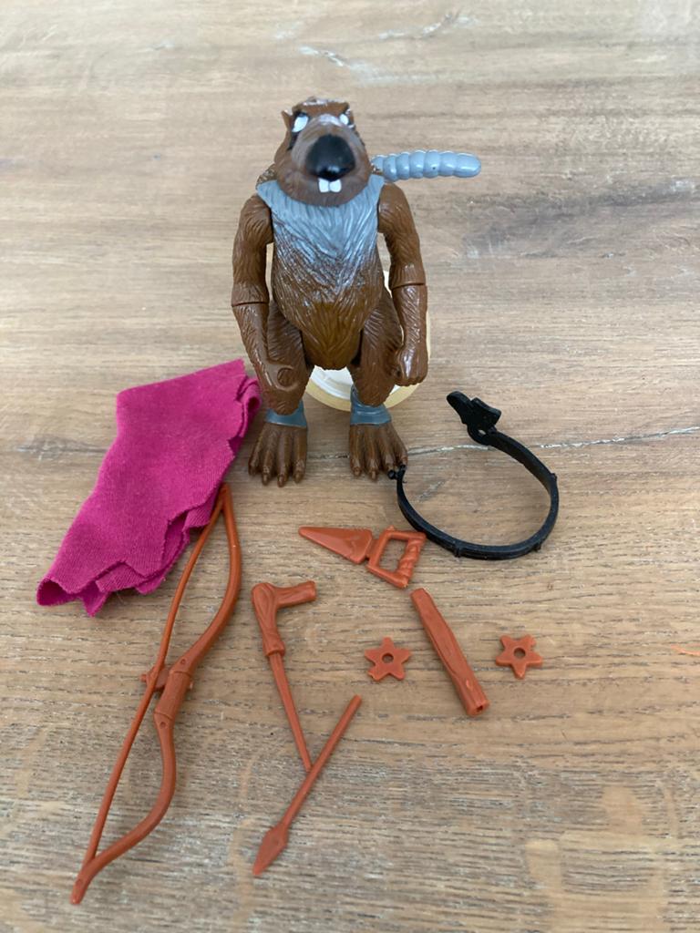 TMNT  Splinter actiefiguur met accessoires - Teenage Mutan, Gebruikt, W, Ophalen of Verzenden, W