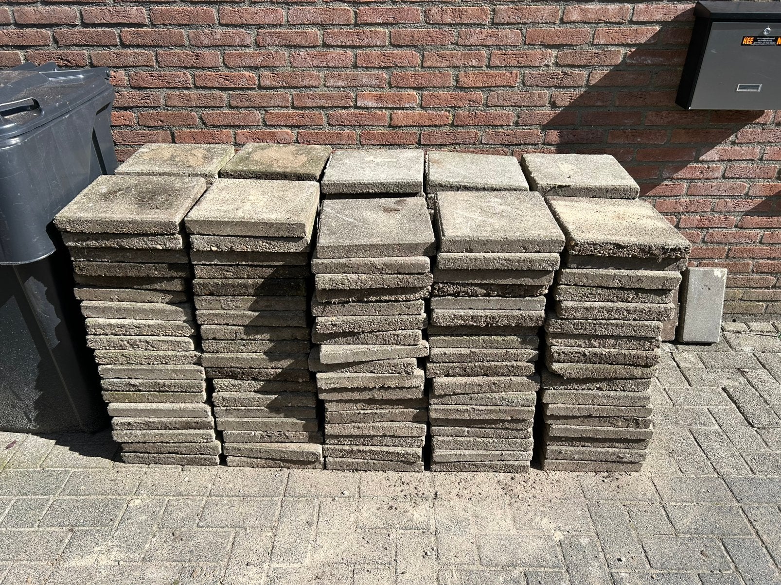 Gratis Tegels 30x30, Ophalen, Gebruikt, Beton, Terrastegels