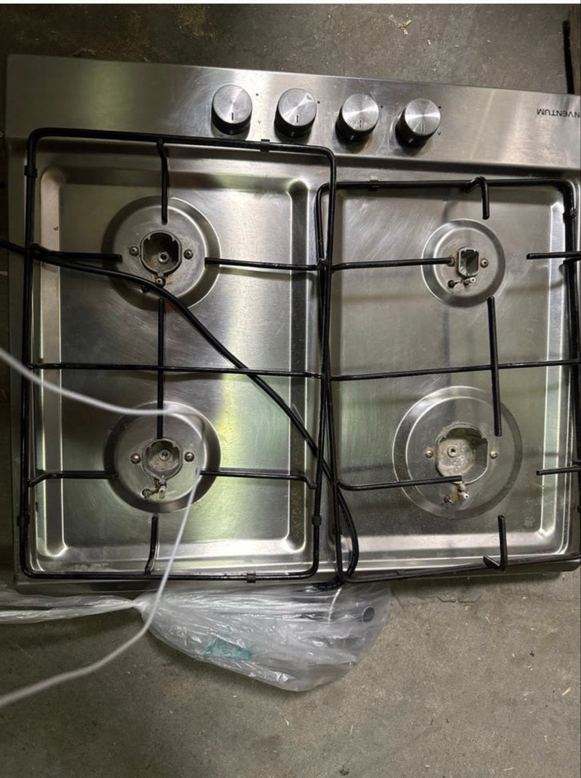 Inventum IKG6021RVS/01 Inbouw Gaskookplaat - 4 Kookzones, Gebruikt, Minder dan 85 cm, 60 cm of meer, Inbouw