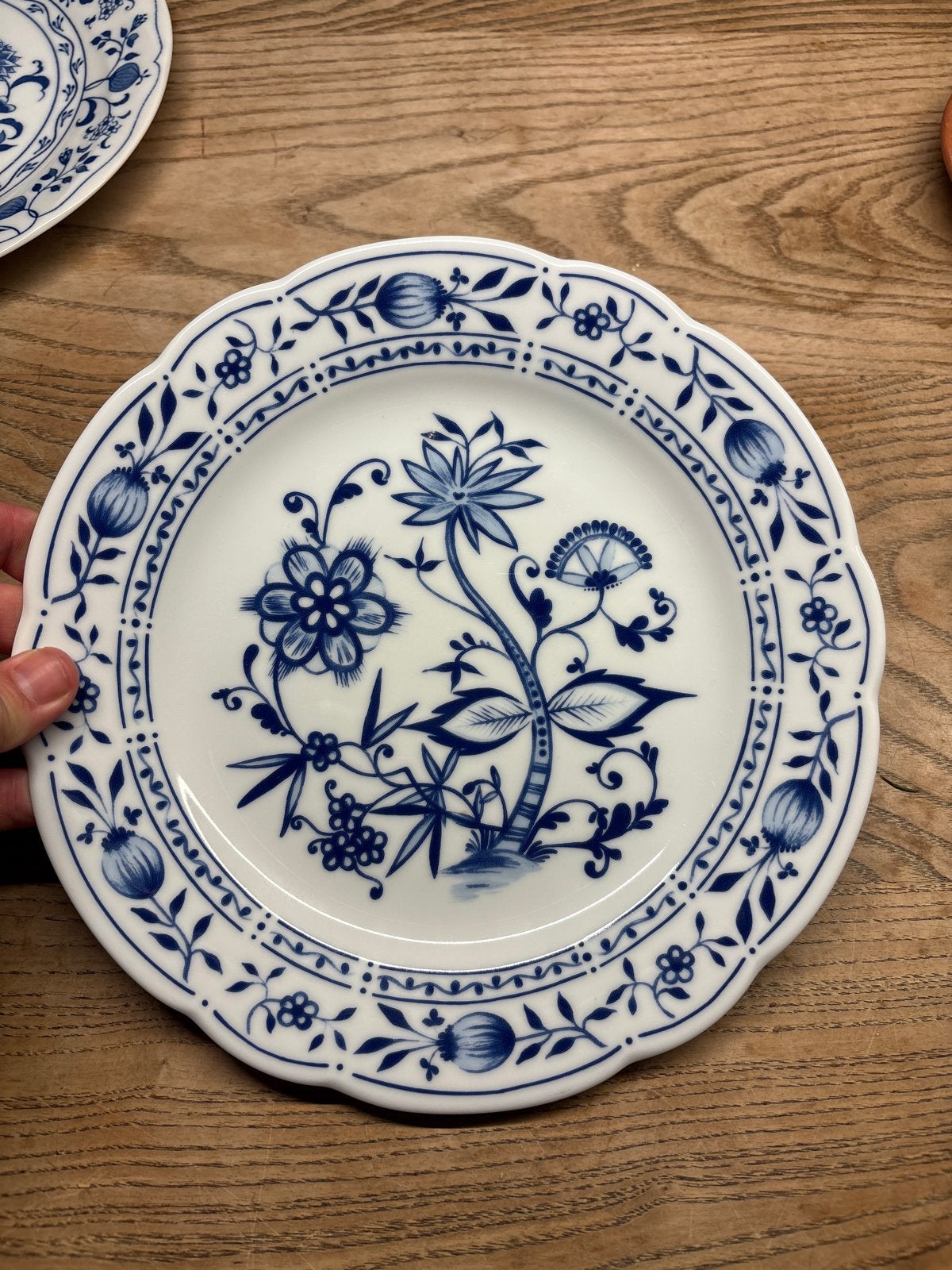 Triptis Porzellan Zwiebelmuster Bord 23,5 cm, Ophalen