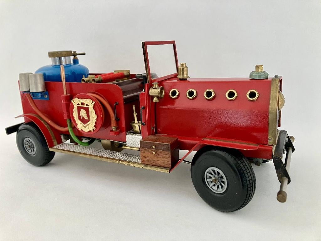 Werkend stoommodel brandweerwagen Zaandam handgemaakt, groot, Ophalen of Verzenden, Nieuw, Overige typen, Overige merken