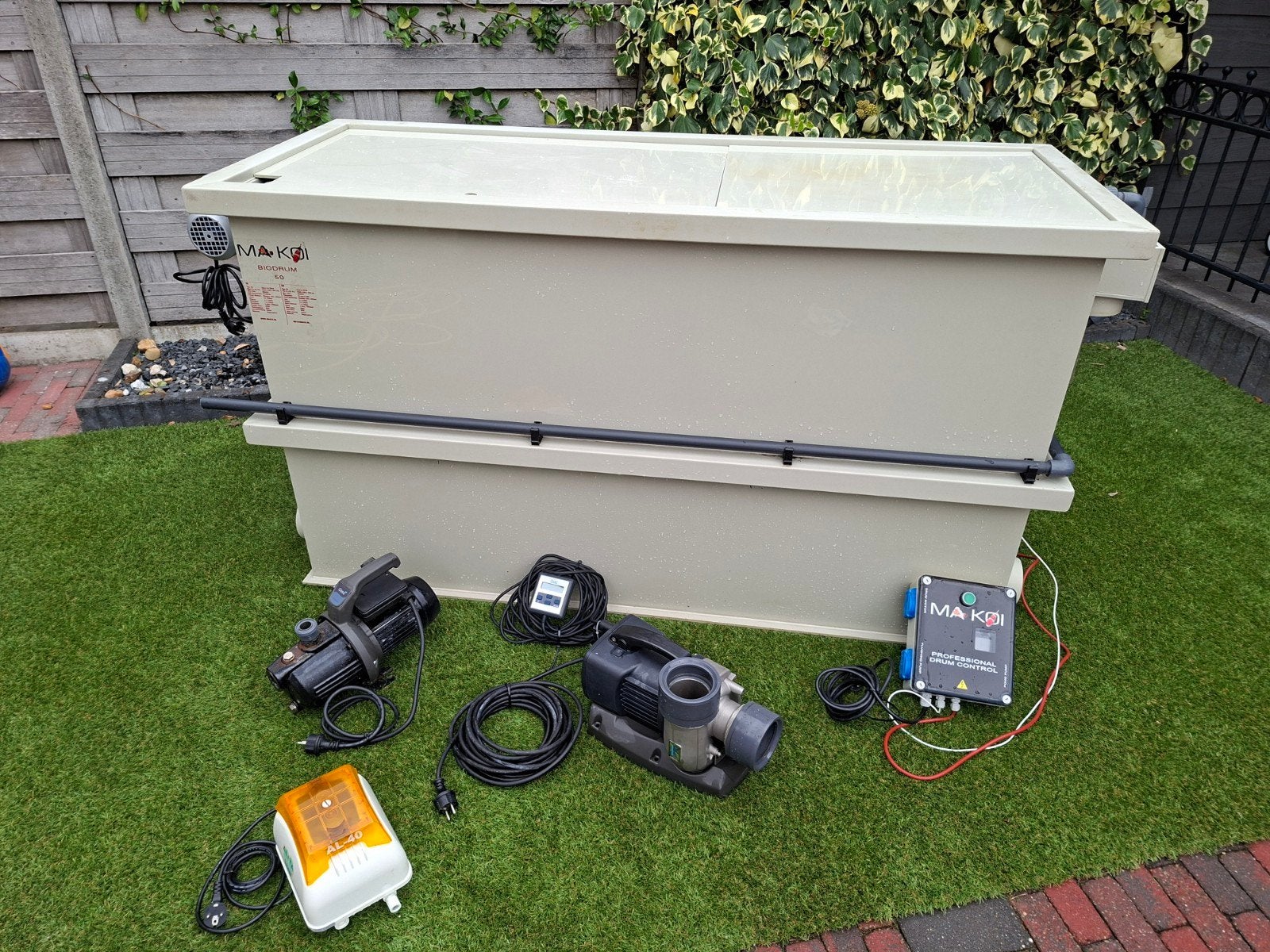 Ma-Koi Biodrum 50 vijverfilter met toebehoren, Ophalen