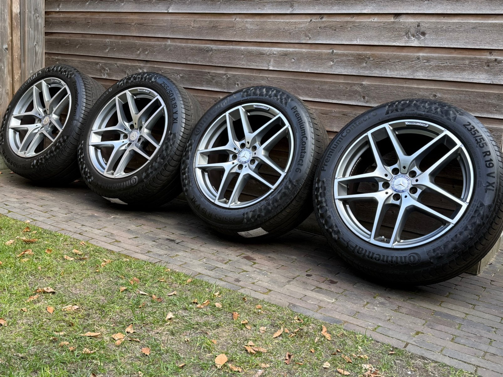 Orig Mercedes-Benz GLC AMG Line 19 inch velgen breedset, Auto-onderdelen, Banden en Velgen, 19 inch, Gebruikt, 255 mm, Banden en Velgen