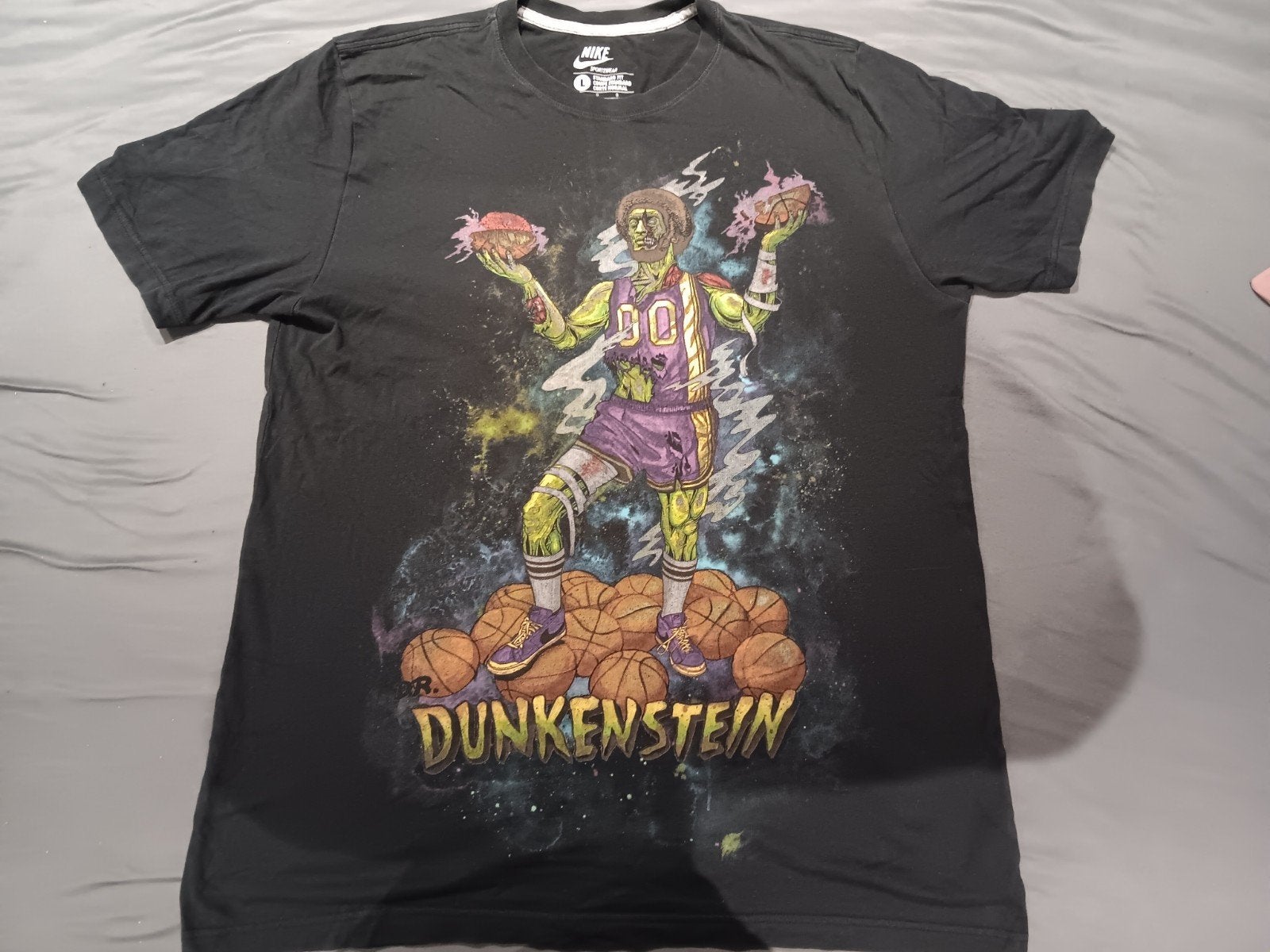 nike dunkenstein t.shirt maat l vintage retro jaren 90, Ophalen of Verzenden, Zo goed als nieuw, Maat 52/54 (L), Nike