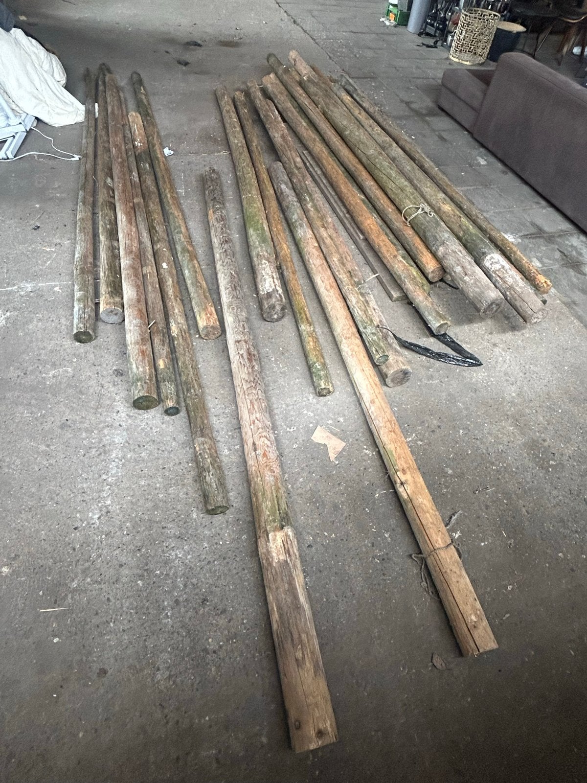 Gebruikte houten palen voor diverse doeleinden, Gebruikt, Balk, Overige houtsoorten, Ophalen