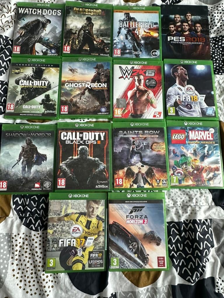 Xbox One Games - 13 Topgames (o.a. FIFA, CoD, Forz, Spelcomputers en Games, Gebruikt, Vanaf 18 jaar, Overige genres, Ophalen of Verzenden