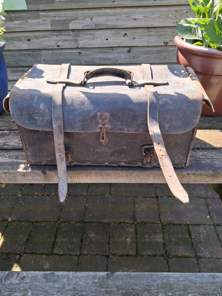Tekoop oude loodgieters koffer vintage., Antiek en Kunst, Curiosa en Brocante, Ophalen of Verzenden