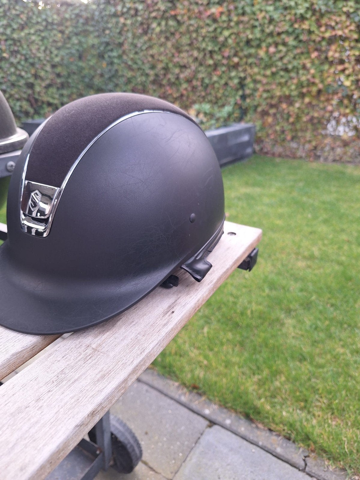 Samshield Cap maat M/56, Ophalen, Gebruikt, Dressuur, Rijhelm/cap