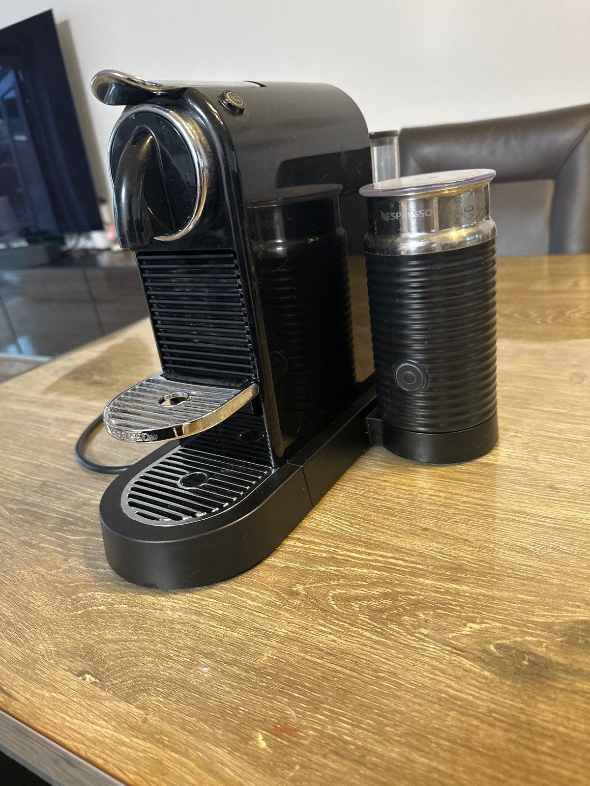 Nespresso Citiz Milk met Aeroccino 3 - Zwart, Gebruikt, Espresso apparaat, Ophalen of Verzenden, 4 tot 10 kopjes