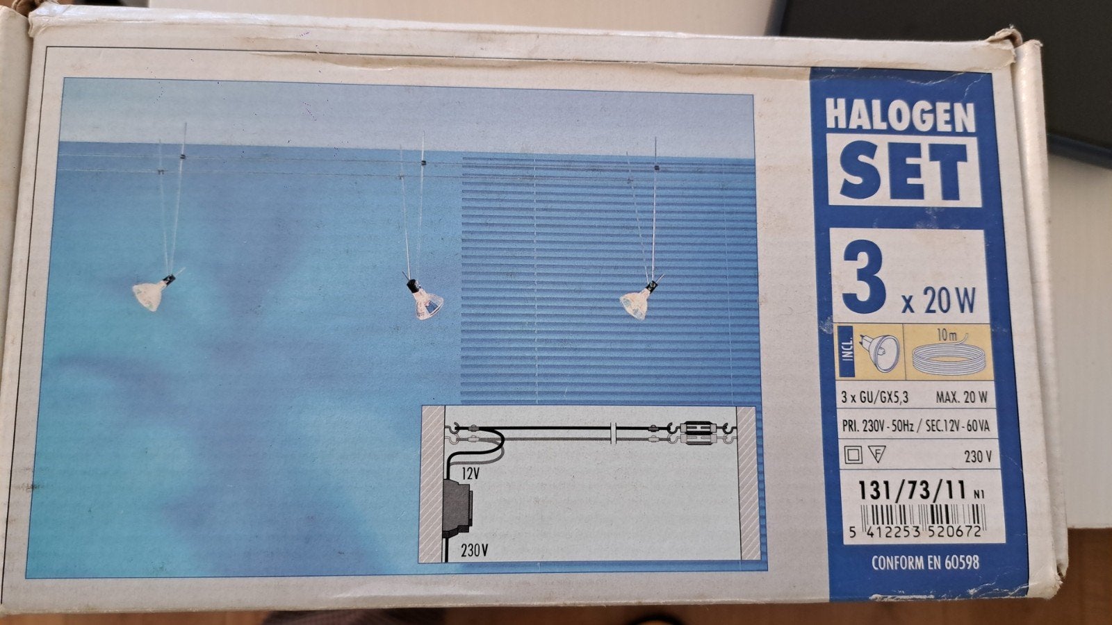 Philips massive halogeen set 3x20, 131/73/11, nieuw, Nieuw, Ophalen of Verzenden, Philips, Metaal