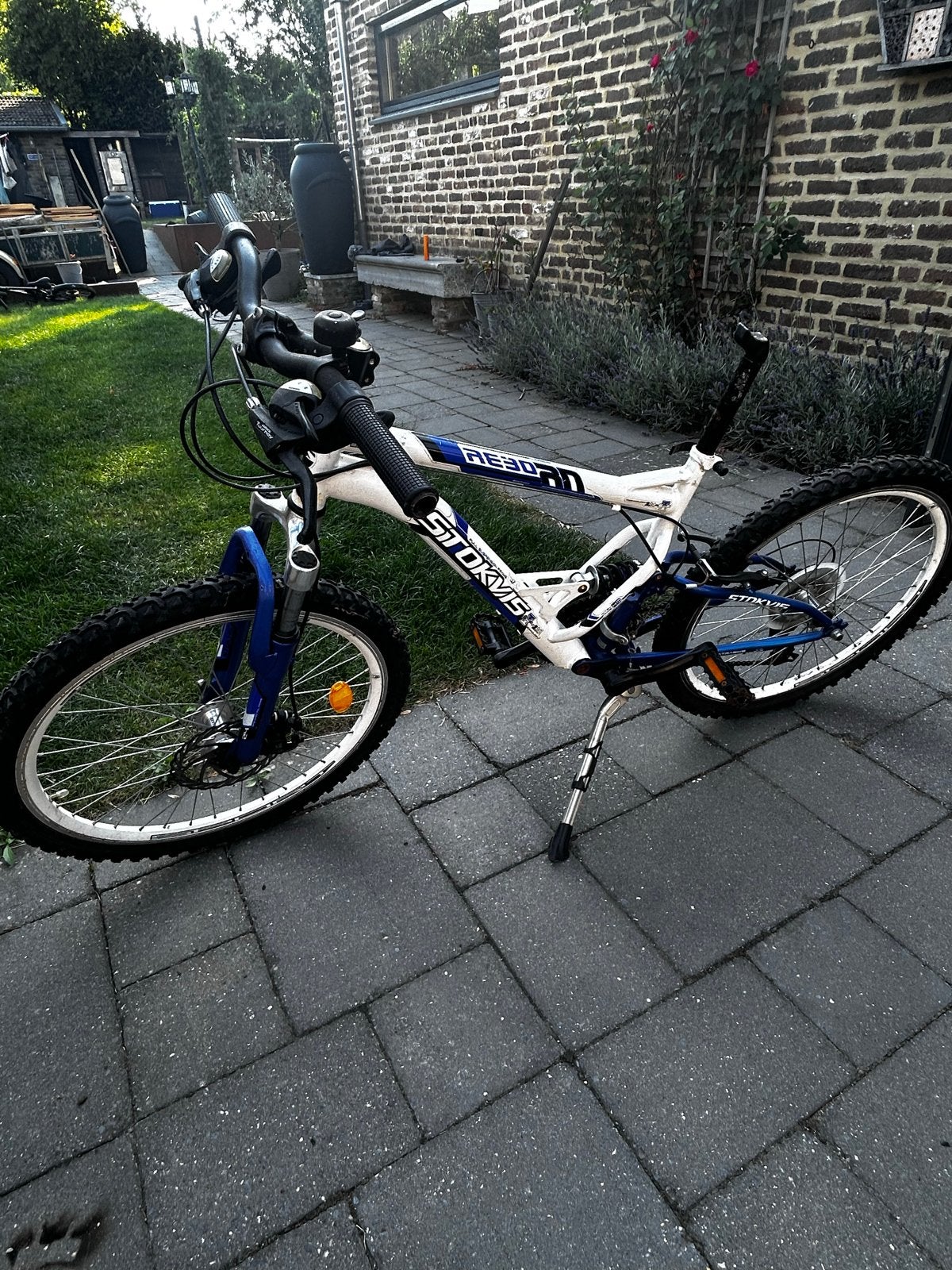 Stokvis Reborn Mountainbike - Wit/Blauw, Fietsen en Brommers, Fietsen | Mountainbikes en ATB, Gebruikt, Schijfrem, 53 tot 57 cm
