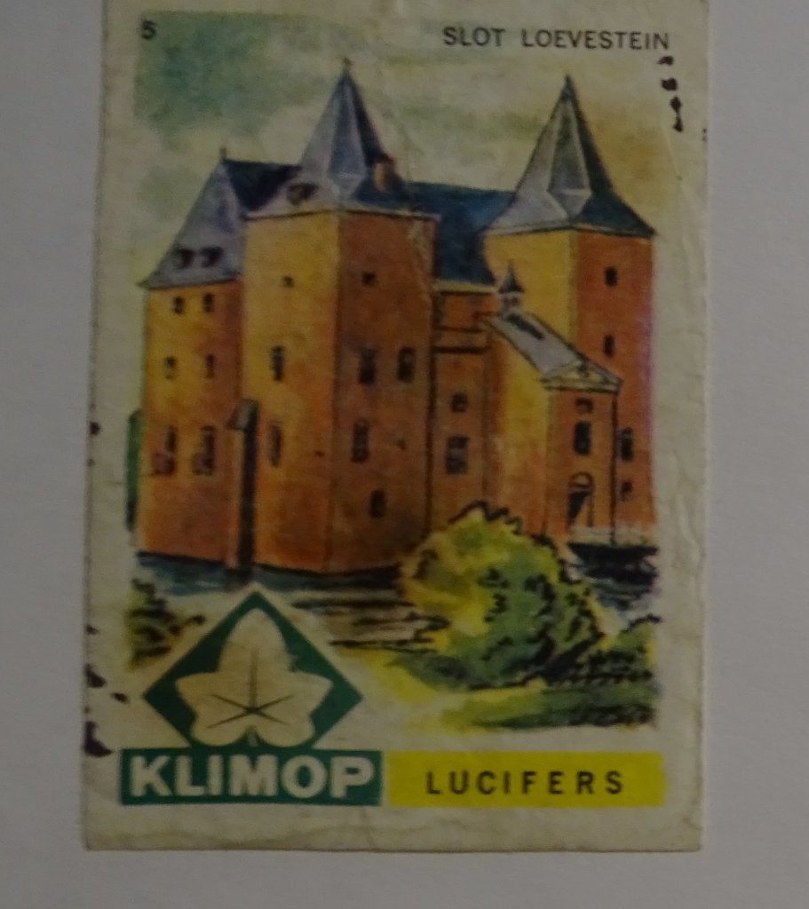 Kasteel   SLOT LOEVESTEIN, Verzamelen, Verzenden, Zo goed als nieuw, Luciferdoosjes of -merken