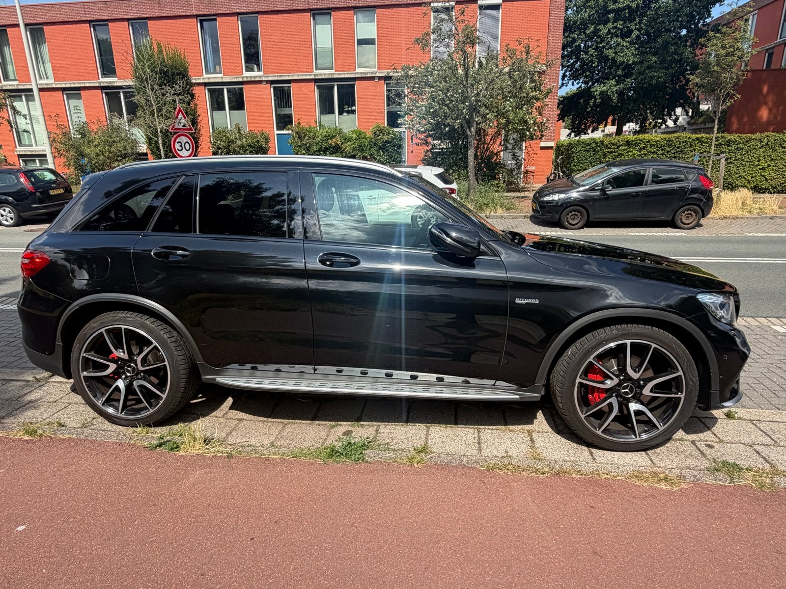 Mercedes-Benz GLC AMG 43 367pk 4MATIC 9G-TRONIC 2018 Zwart, Auto's, Automaat, 367 pk, 11 km/l, GLC