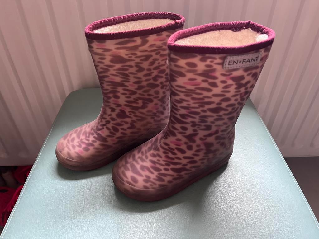 Enfant - Panter regenlaarsjes MT23, Kinderen en Baby's, Kinderkleding | Schoenen en Sokken, Ophalen, Zo goed als nieuw, Jongen of Meisje