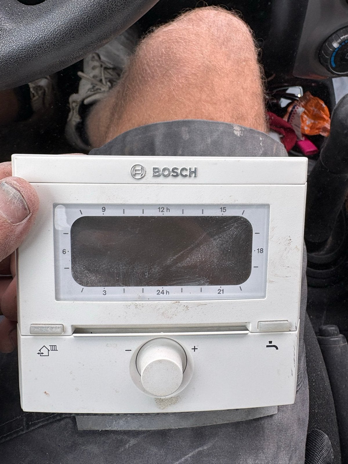 Bosch FR100 Kamerthermostaat - Gebruikt Thermostaat, Ophalen of Verzenden, Gebruikt