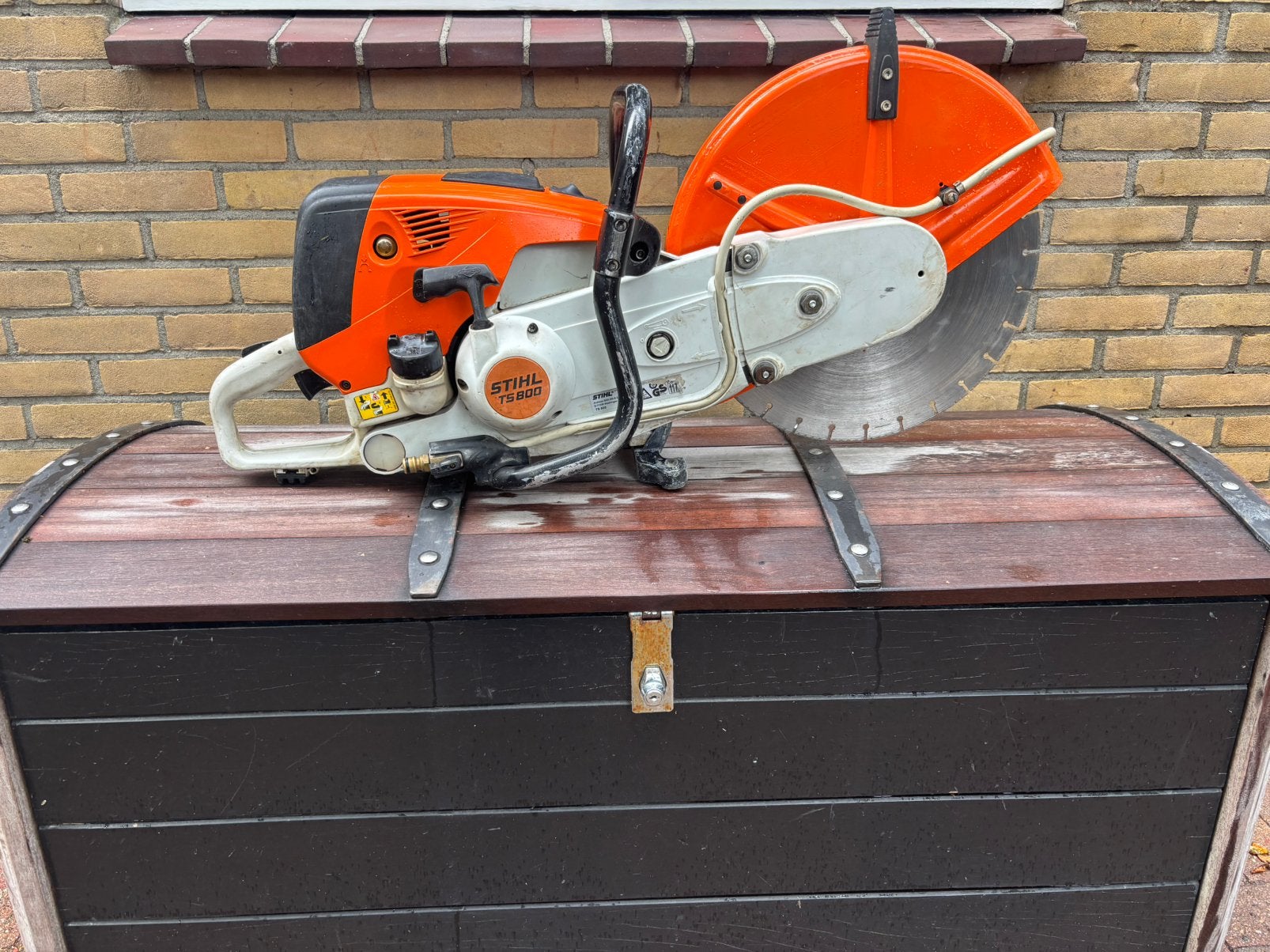 Stihl bandenzaag ts 800, Ophalen of Verzenden, Gebruikt