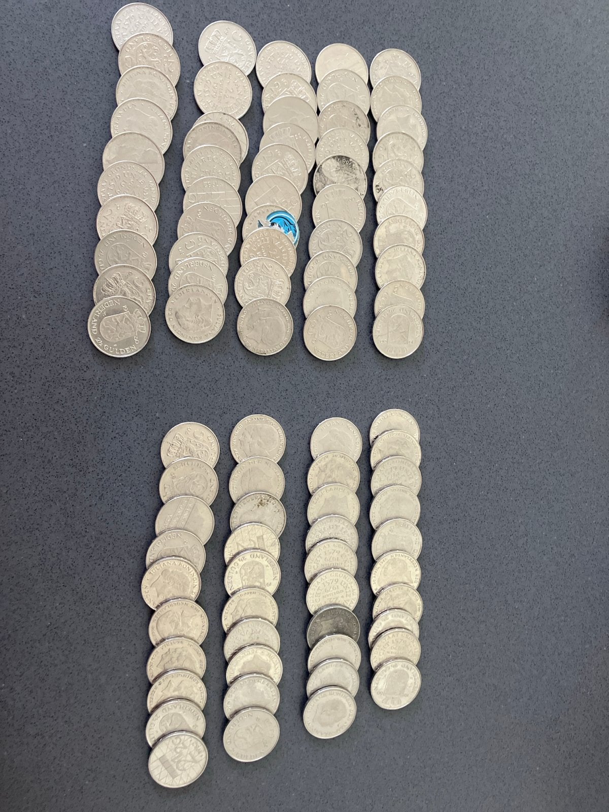 Grote partij Nederlandse 2,5 gulden munten rijksdaalders, Postzegels en Munten, Munten | Nederland, Ophalen of Verzenden, Koningin Juliana