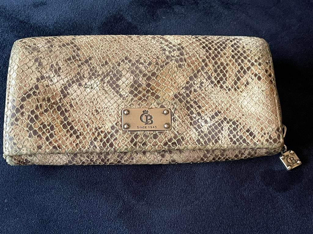 Castelijn & Beerens overslag portomonnee. Snakeprint., Overige merken, Gebruikt, Overige kleuren, Ophalen of Verzenden