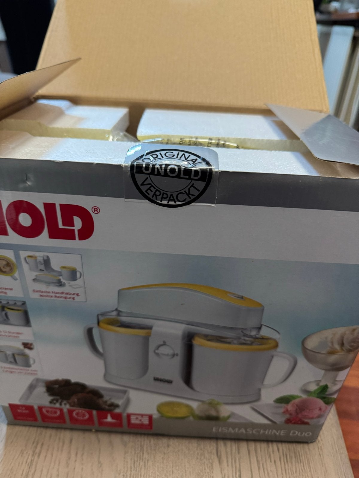 Unold Eismaschine Duo - IJsmachine voor 2 smaken, Ophalen of Verzenden, Nieuw