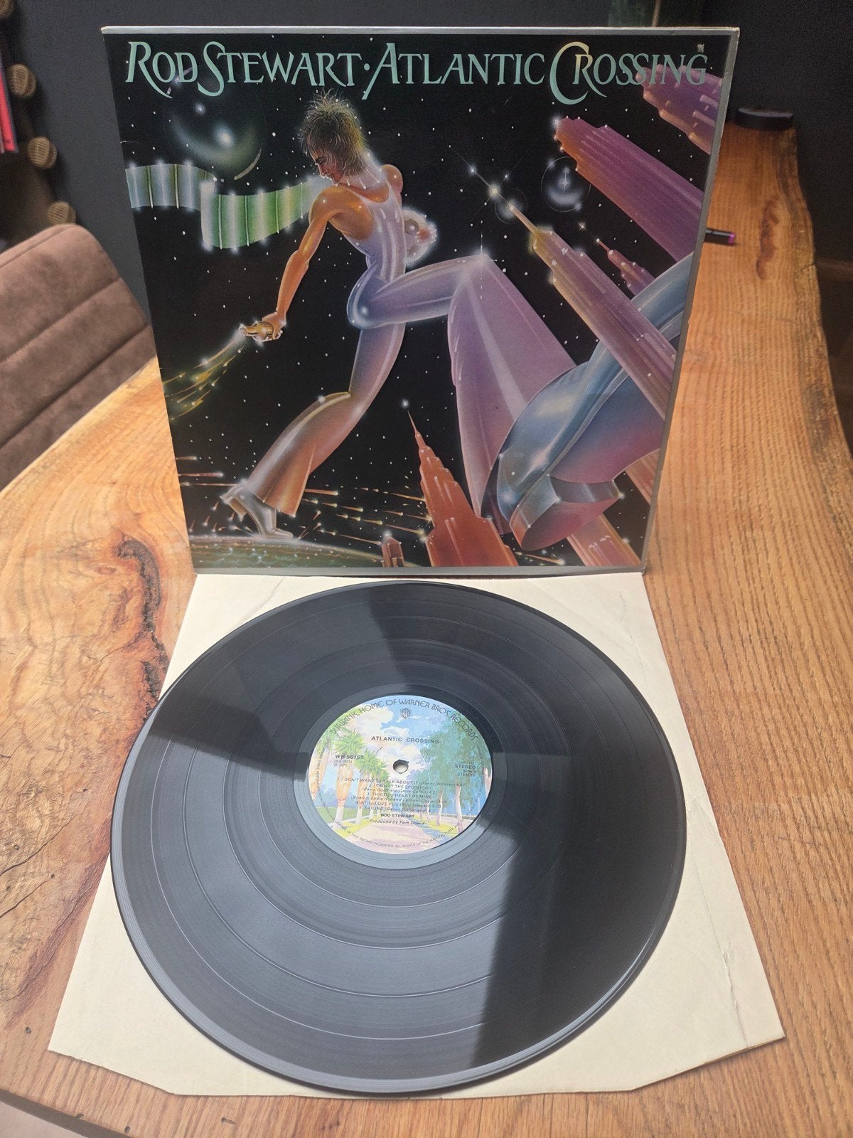 Rod Stewart - Atlantic Crossing LP (1975), LP, Gebruikt, Pop, Ophalen of Verzenden