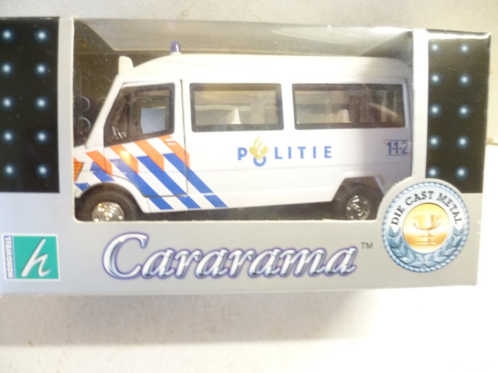 Cararama Mercedes Benz T1 Politie Bus 112 1:43 modelauto, Ophalen of Verzenden, Nieuw, Auto, Overige merken