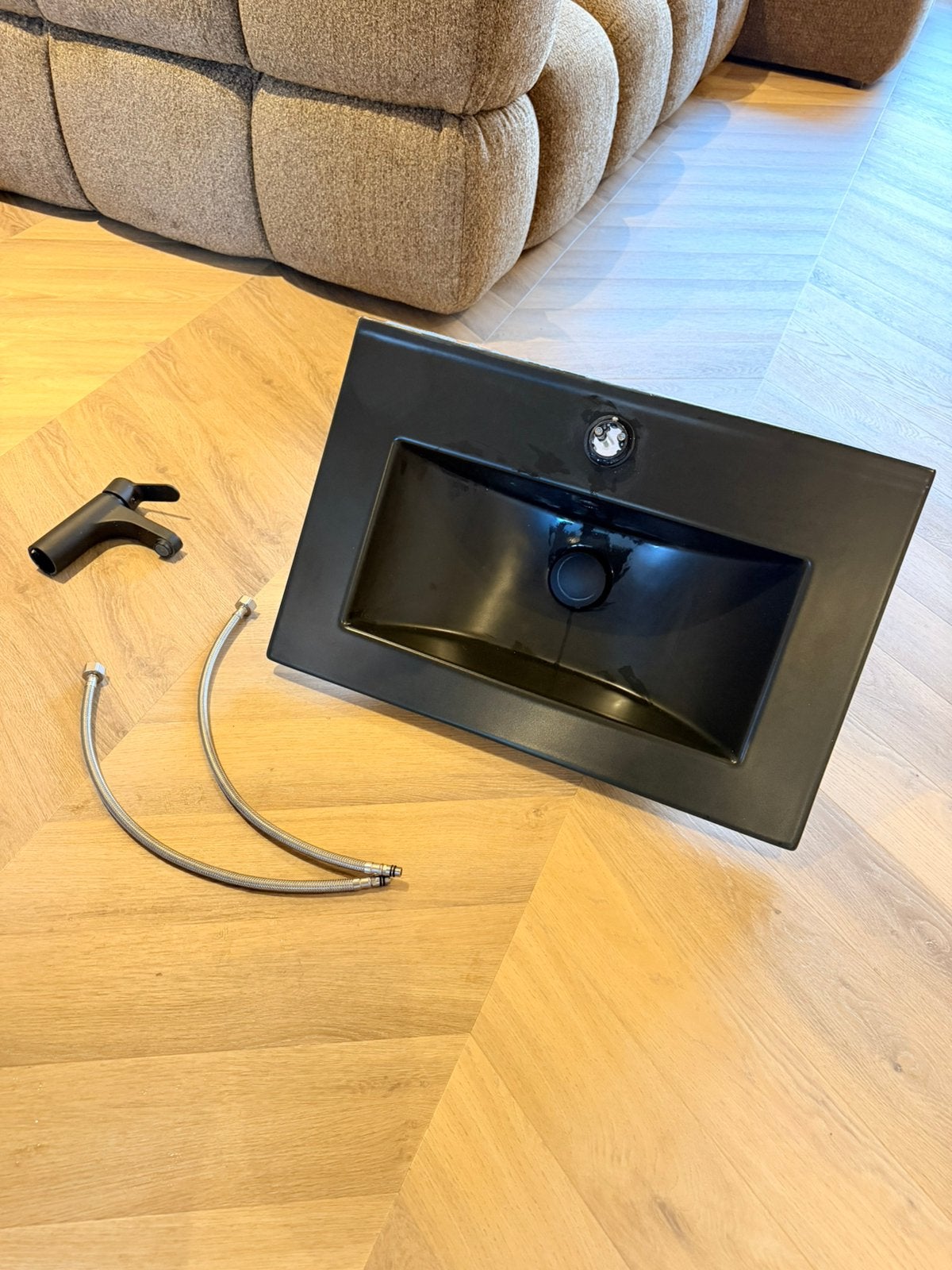 badkamer wastafel met kraan, Minder dan 100 cm, Wasbak of Wastafel, 25 tot 50 cm, 50 tot 100 cm