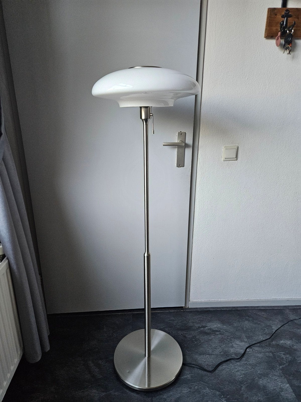 Ikea Tällbyn Vloerlamp, Huis en Inrichting, Lampen | Vloerlampen, Ophalen, Zo goed als nieuw, Glas, 150 tot 200 cm