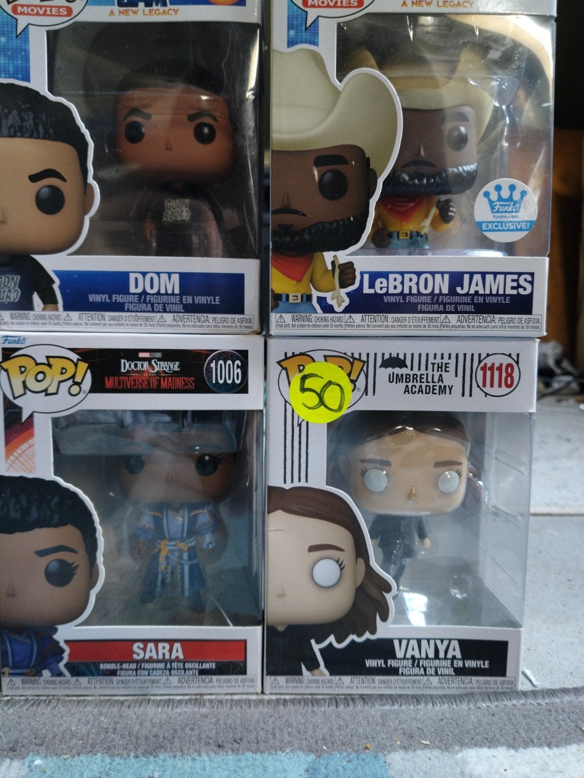 Funko Pop! Collectie: Dom, LeBron James, Sara, Vanya, Kinderen en Baby's, Ophalen