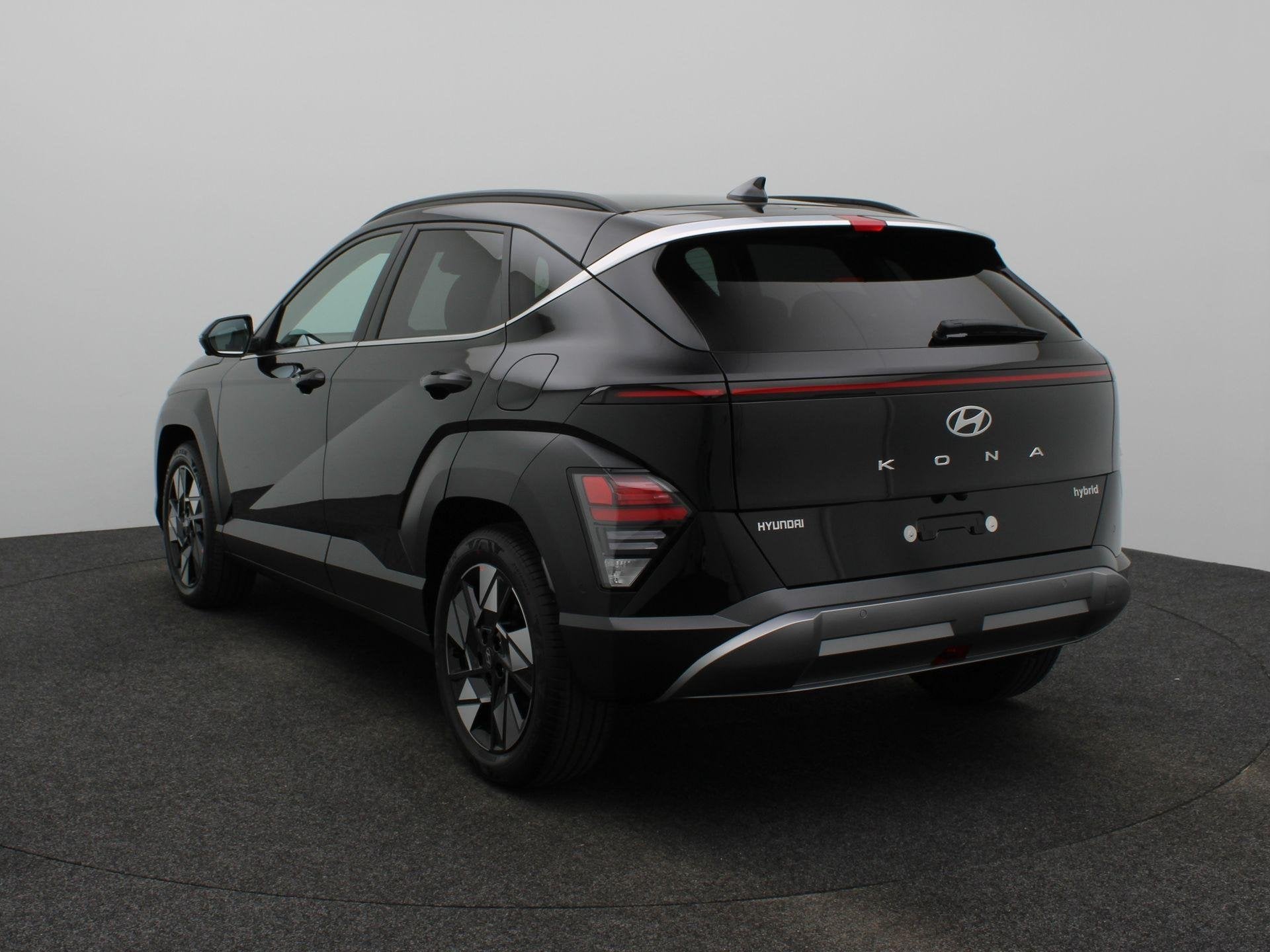 Hyundai Kona 1.6 GDI HEV Premium Sky | Panoramadak | Stoelve, Auto's, Dealer onderhouden, 137 pk, Met garantie (alle), Zwart