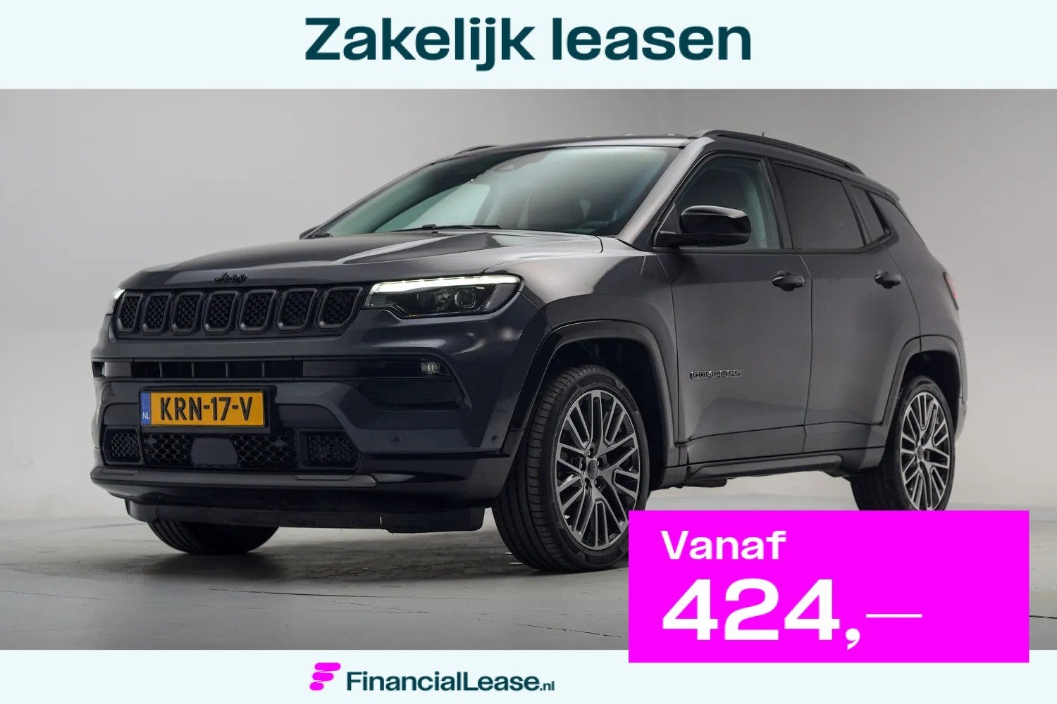 Jeep Compass 1.5 e-Hybrid Summit Aut. [ Adapt.cruise Camera, Gebruikt, 4 cilinders, 1469 cc, SUV of Terreinwagen