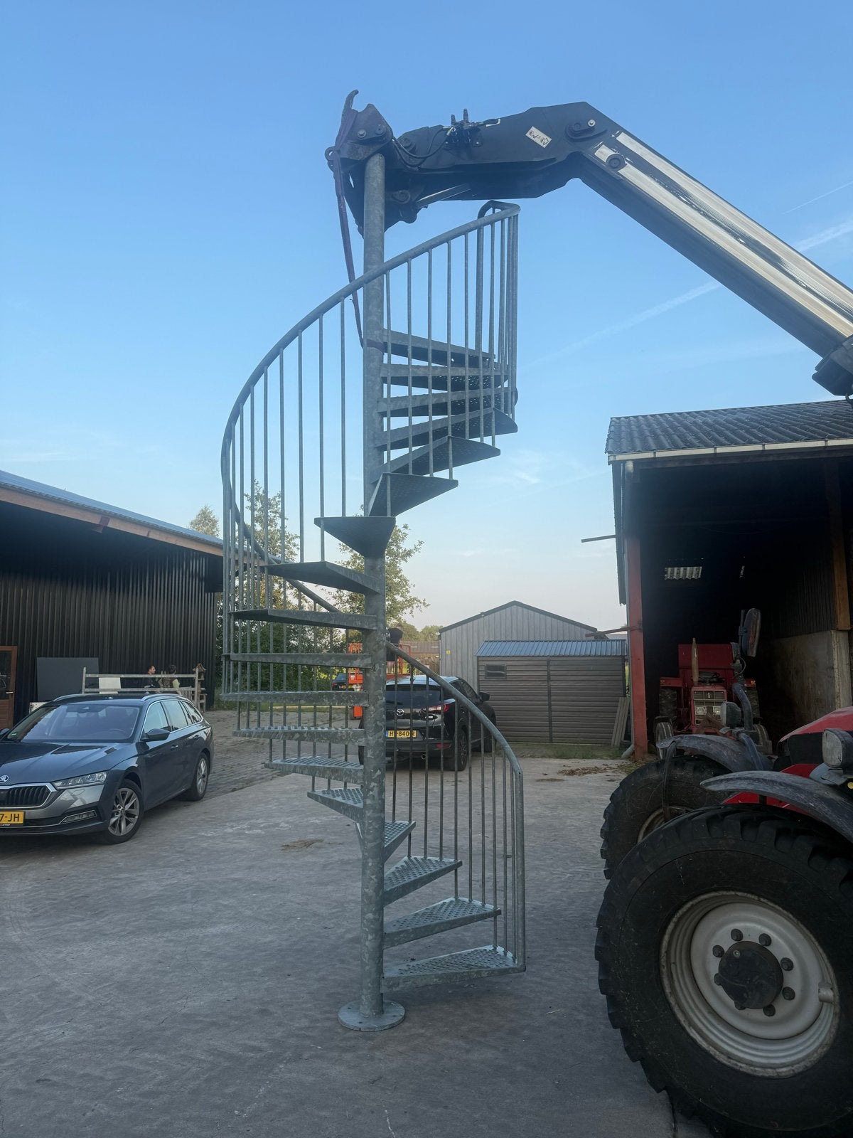 Gegalvaniseerde Spiltrap - Robuust en Duurzaam, Ophalen of Verzenden, Gebruikt, Trap, 2 tot 4 meter