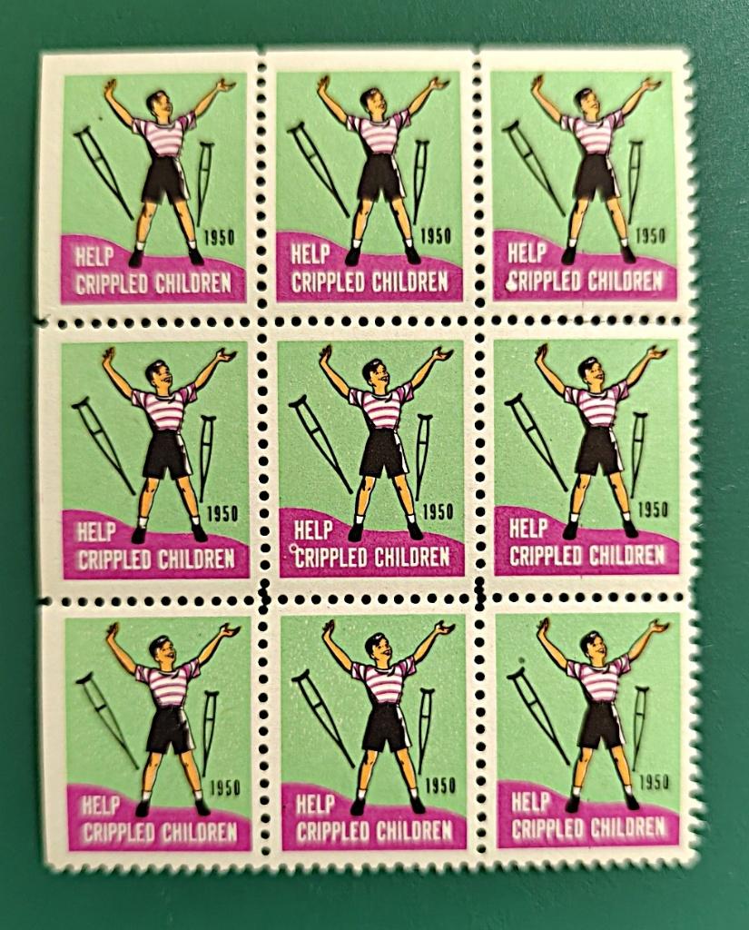 USA : sluitzegel veldeel help gehandicapt kind 1950 postfris, Verzenden, Overige thema's