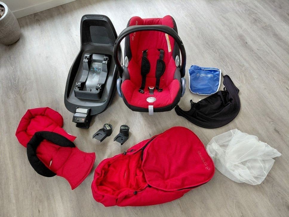 Maxi-Cosi met Isofix base en accessoires, Ophalen, Gebruikt, Isofix, 0 t/m 13 kg