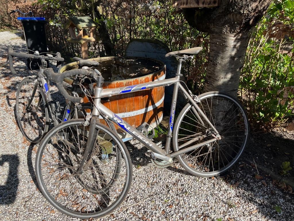 2 x Raleigh racefiets 52 cm, 60 cm, Gebruikt, Aluminium, Meer dan 20 versnellingen, 53 tot 57 cm