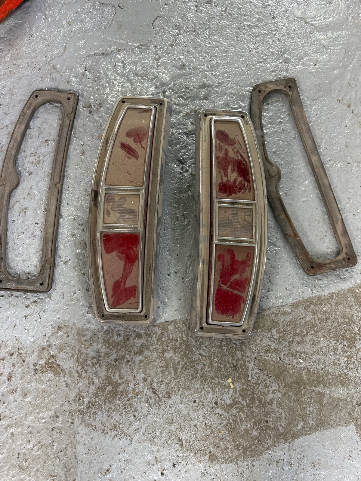 Ford ranchero 1970/71 Achterlichten (Set van 2) - Gebruikt, Ophalen, Gebruikt, Ford