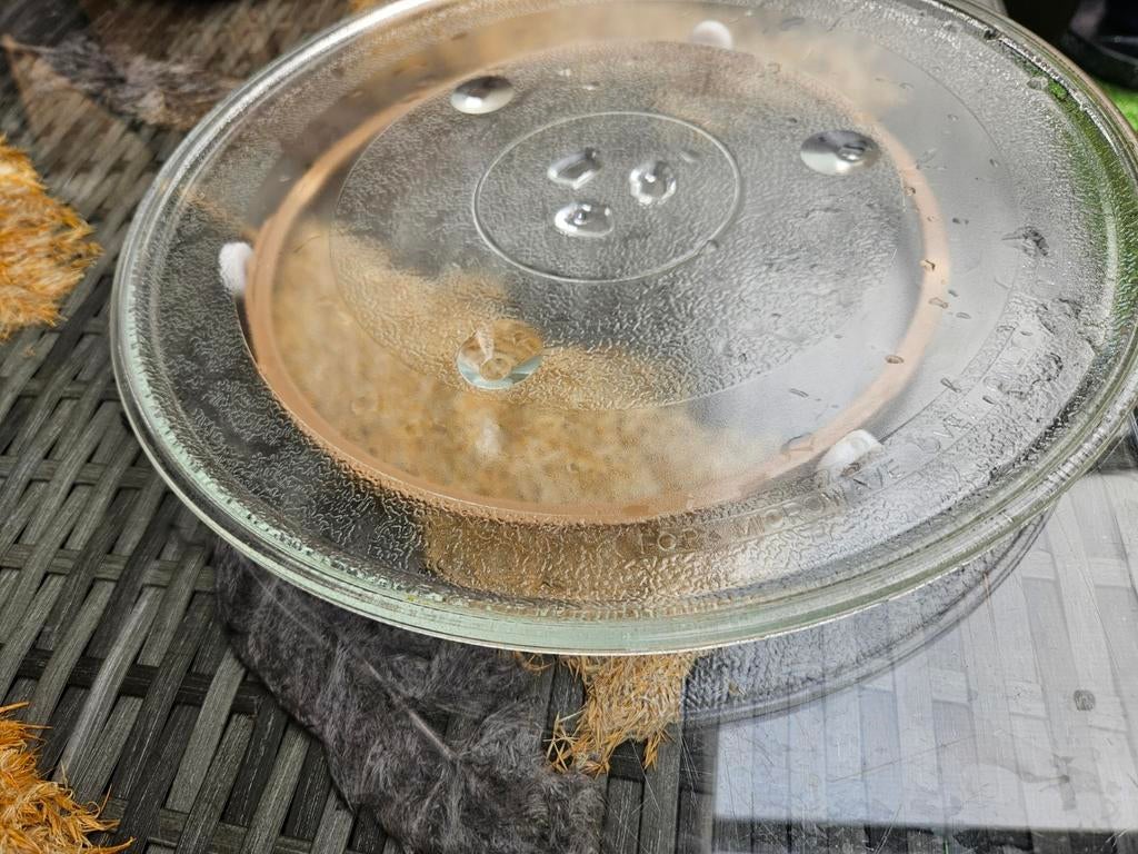 Glazen draaiplateau met ring voor magnetron, Ophalen of Verzenden