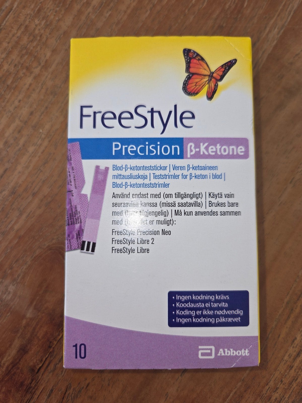 FreeStyle Precision β-Ketone teststrips (10 stuks), Ophalen of Verzenden, Nieuw, Overige typen